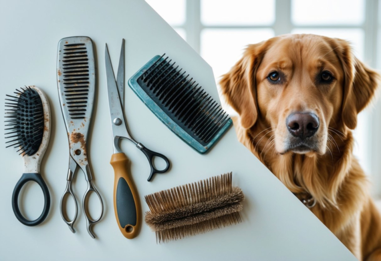 Dog Using Tools What Grooming Tools For Dogs Can Damage The Coat? Essential Tips For ...